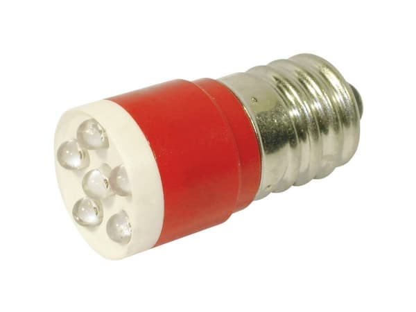 CML 18646350C LED-signallampe Rød E14 24 V/DC, 24 V/AC 1260 mcd