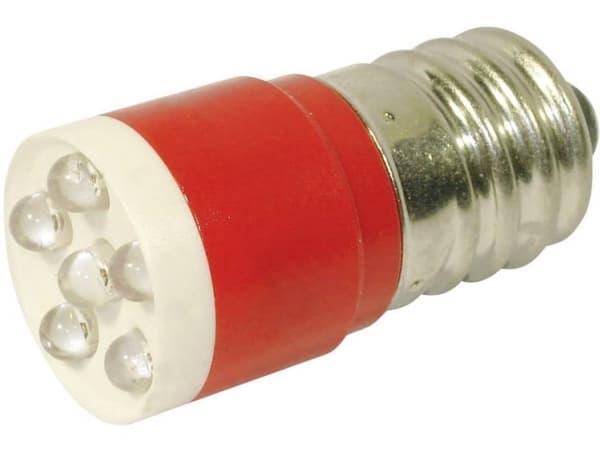 CML 18646350C LED-signallampe Rød E14 24 V/DC, 24 V/AC 1260 mcd