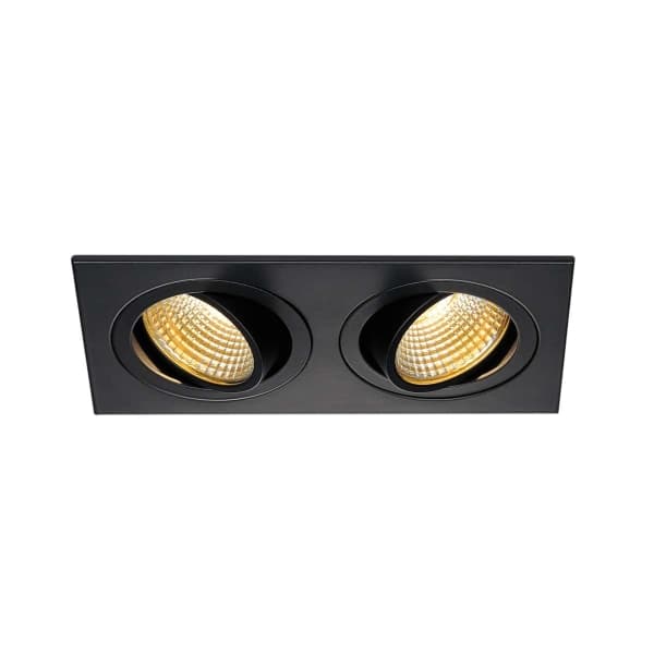 SLV NEW TRIA 2 SET, 2 lampor, LED, 2700 K, 1160 LM, IP20, Svart