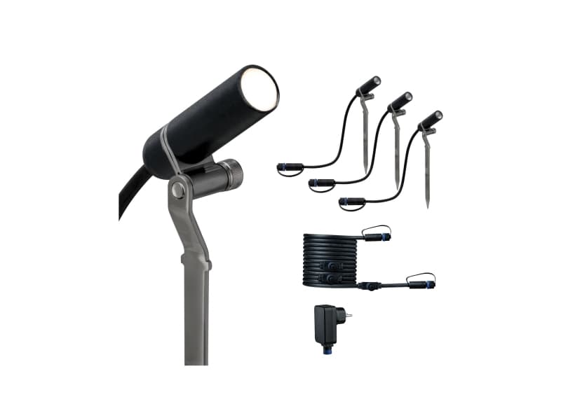 Paulmann 941.54, Markbelysning utomhus, Antracit, Gjuten aluminium, IP65, Trädgård, II