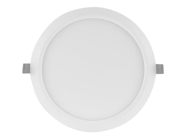 LEDVANCE DOWNLIGHT SLIM - Wall/ceiling recessed lamp - LED - 12 W - varmt hvitt lys - 3000 K - rund - hvit