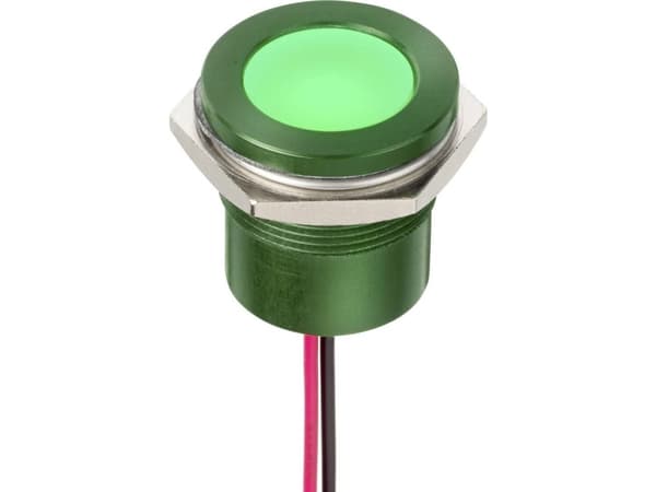 APEM Q22F5ARXXSR24AE LED-merkkivalo Rød 24 V/AC, 24 V/DC 5,7 V