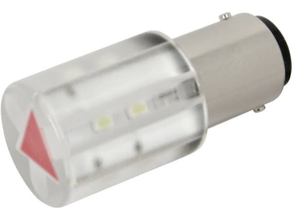CML 18560350 LED-signallampe Rød BA15d 24 V/DC, 24 V/AC 1300 mcd
