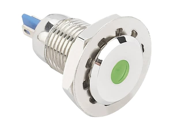 TRU COMPONENTS 149493 LED-merkkivalo Vihreä 12 V/DC, 12 V/AC GQ12F-D/G/12V/N