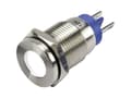 Miniatyrbilde 2 av 3: TRU COMPONENTS GQ16F-D/W/ 12V/N LED-signallampe Hvid 12 V/DC