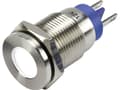 Miniatyrbilde 1 av 3: TRU COMPONENTS GQ16F-D/W/ 12V/N LED-signallampe Hvid 12 V/DC