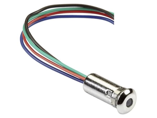 Mentor 2660.8303 LED-signallampe RGB Linse 3 mm 2 V, 3.5 V, 3.5 V 20 mA, 20 mA, 20 mA