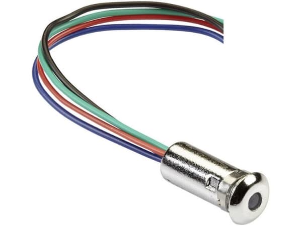 Mentor 2660.8303 LED-signallampe RGB Linse 3 mm 2 V, 3.5 V, 3.5 V 20 mA, 20 mA, 20 mA