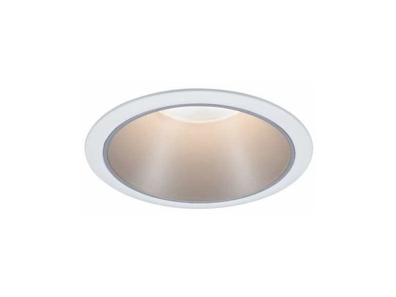 Paulmann 934.09, Nedtryckbar spotlight, Glödlampan/-lamporna kan inte bytas ut, 1 lampor, 6,5 W, 460 LM, Silver, Vit