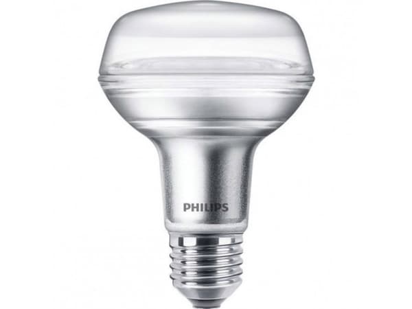 Philips CorePro LEDspot - LED-spotlight - form: R80 - E27 - 4 W (motsvarande 60 W) - klass F - varmt vitt ljus - 2700 K