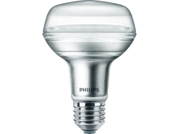 Philips CorePro LEDspot - LED-spotlight - form: R80 - E27 - 4 W (motsvarande 60 W) - klass F - varmt vitt ljus - 2700 K