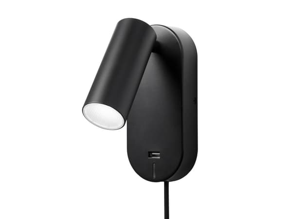 VÆGLAMPE EGO USB SORT
