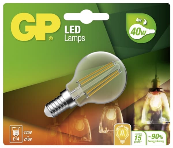 GP Lighting Filament Mini Globe 4W (40W), 470lm (078142-LDCE1)