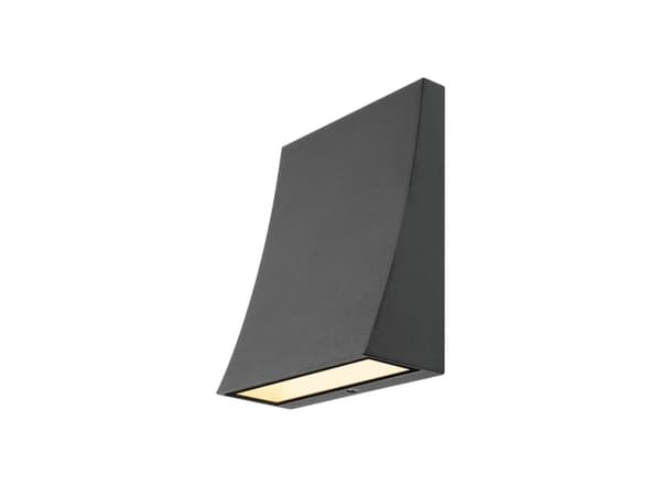 SLV DELWA WIDE LED, Overflatebehandlet, firkant, 3000 K, IP44, Antrasitt