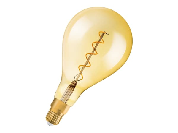 OSRAM Vintage 1906 - LED-filamentlyspære - form: stor drue - klar finish - E27 - 4 W (ekvivalent 28 W) - klasse G - komfort varmt hvitt lys - 2000 K