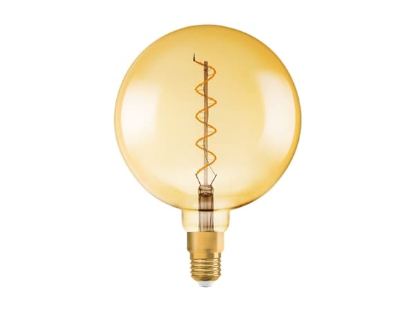 OSRAM Vintage 1906 - LED-glödlampa med filament - form: stor glob - klar finish - E27 - 4 W (motsvarande 28 W) - klass G - varm komfortbelysning - 20