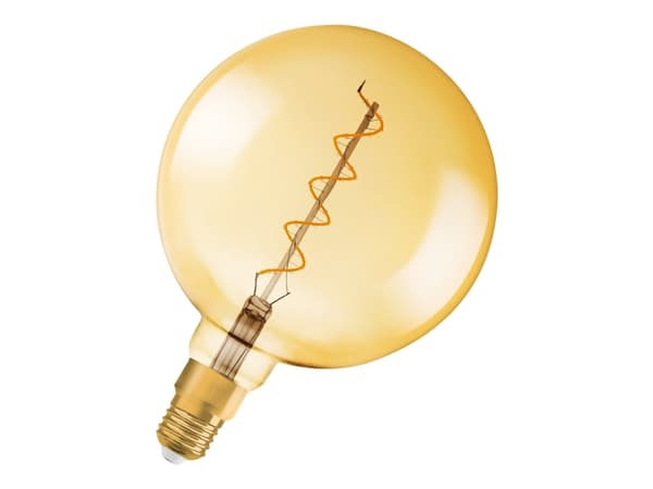 OSRAM Vintage 1906 - LED-glödlampa med filament - form: stor glob - klar finish - E27 - 4 W (motsvarande 28 W) - klass G - varm komfortbelysning - 20