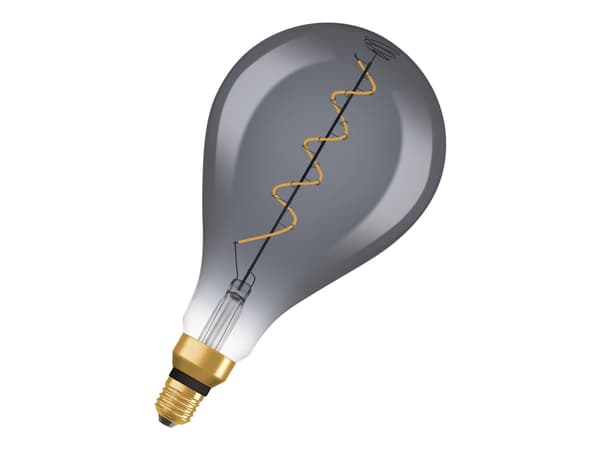 OSRAM Vintage 1906 - LED-filamentlyspære - form: stor drue - klar finish - E27 - 4 W (ekvivalent 15 W) - klasse G - behagelig varmt lys - 1800 K