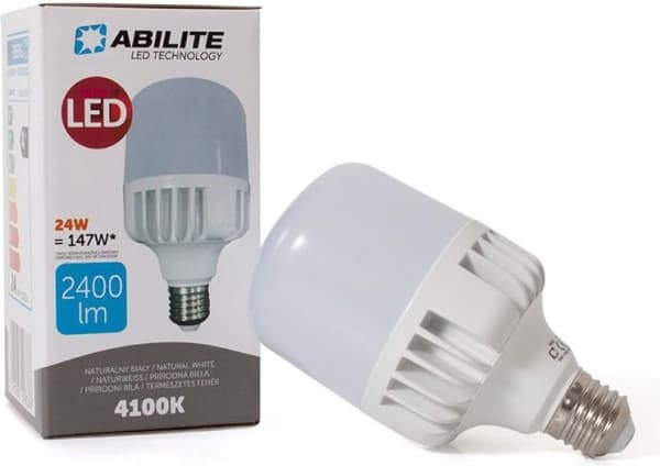 Abilite-lampe SLIM Mango bialy naturell 24W/230V (5901583548338)