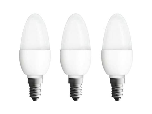 OSRAM CLASSIC B - LED-glödlampa - form: GLS - glaserad finish - E14 - 5.3 W (motsvarande 40 W) - klass F - 2700 K (paket om 3)