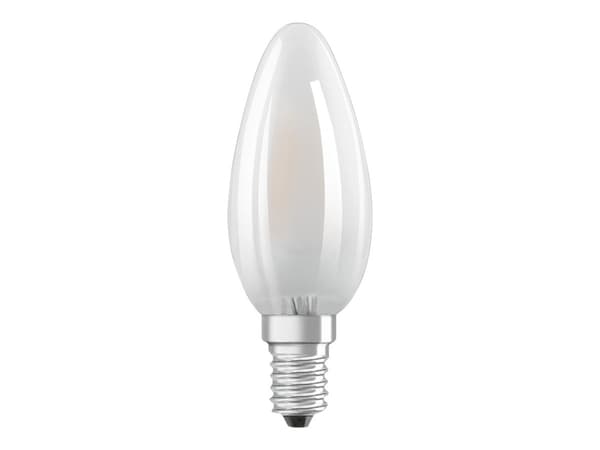 OSRAM LED BASE CLASSIC B - LED-glödlampa - form: B35 - E14 - 4 W (motsvarande 40 W) - klass E - varmt vitt ljus - 2700 K