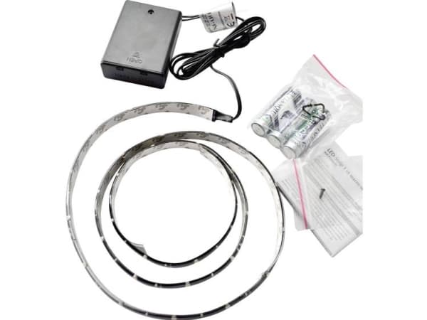X4-LIFE 701501 LED-bandset Med batterilåda 4,5 V 1 m Varmvit
