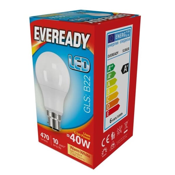 Eveready LED GLS B22 Bulb