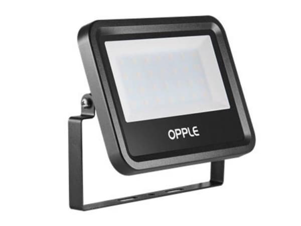 OPPLE Lighting LED Floodlight Basic, 20 W, LED, Musta, Viileä valkoinen, 4000 K, 1700 lm