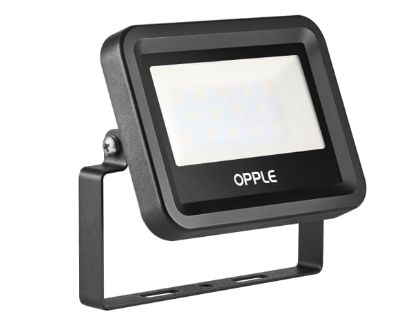 OPPLE Lighting LED Floodlight Basic, 20 W, LED, Musta, Viileä valkoinen, 4000 K, 1700 lm