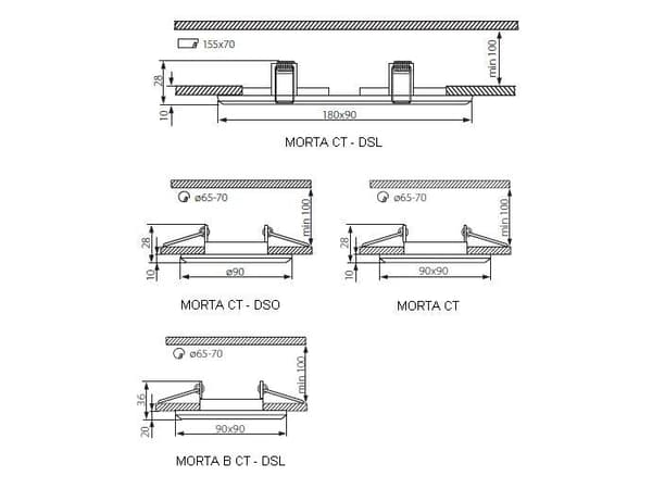 Kanlux Ceiling decorative luminaire MORTA CT-DSO50-B black (19440)