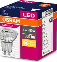 Ledvance LED-lampor 3.6W/830 GU10 VALUE PAR16 50 non-dim 36st