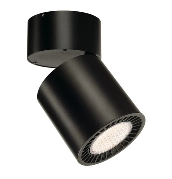 SLV SUPROS MOVE CL, Skena för spotlight, LED, 3000 K, 2600 LM, 220-240 V, Svart