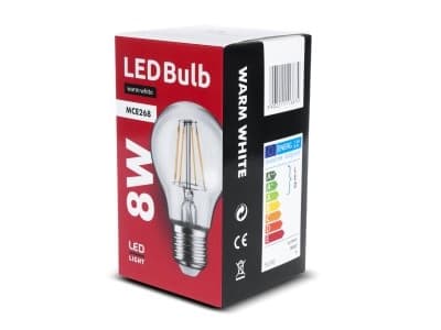 Maclean MCE268WW, 8 W, 60 W, E27, 806 lm, 50 000 t, varm hvit