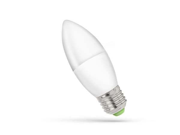 Spectrum LED-kynttilä E27, 230V, 6W, WW (WOJ13061)