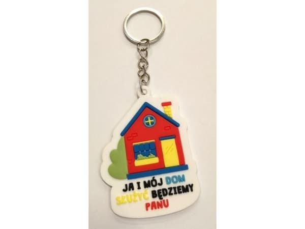 Sharon nøkkelring Gummi nøkkelring - hus - Meg og huset mitt