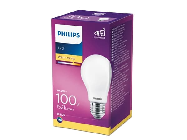 Philips 8718699704162, 10,5 W, 100 W, E27, 1521 lm, 15000 h, Varm hvit