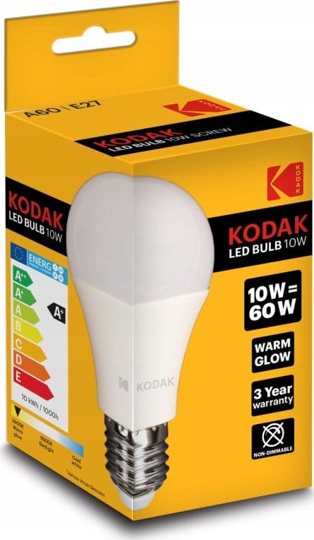Kodak LED-lamppu A60 E27 806lm Warm Glow 10W/60W