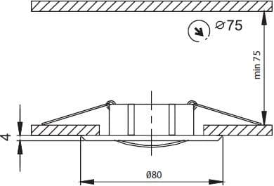 Øye 50W/12V MR16 IP20 rund bevegelig aluminium krom AXL 5515-C GXPL028