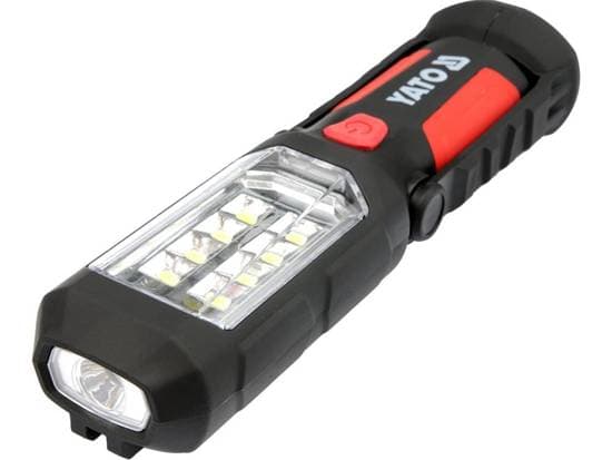 Yato YT-08513, LED, 9 ampuller, IP20, Sort, Håndholdt arbeidslys