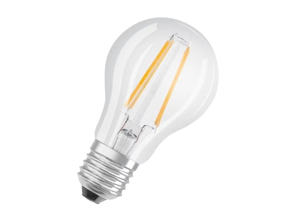 OSRAM LED STAR - LED-filamentlyspære - form: A60 - klar finish - E27 - 6.5 W (ekvivalent 60 W) - klasse E - kjølilg hvitt lys - 4000 K