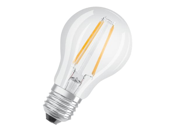 OSRAM LED STAR - LED-filamentlyspære - form: A60 - klar finish - E27 - 6.5 W (ekvivalent 60 W) - klasse E - kjølilg hvitt lys - 4000 K