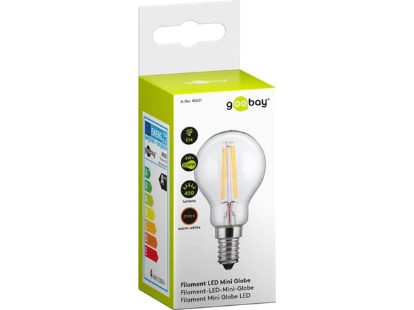 Goobay 45621, 4 W, E14, 450 lm, 15000 timer, Varm hvit