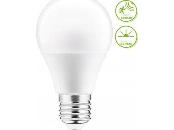 GTV LED pære E27 10W A60 810lm 4000K med mikrobølgeovn og skumringssensor LD-A60CM4-10Wofal. og skumring LD-A60CM4-10W