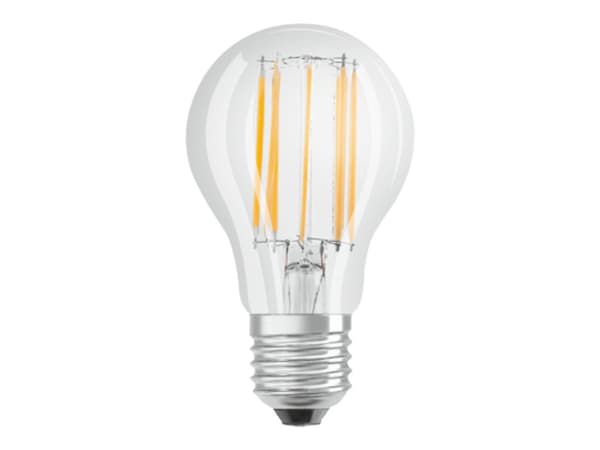 OSRAM Retrofit CLASSIC A - LED-glödlampa med filament - form: A60 - klar finish - E27 - 10 W (motsvarande 100 W) - klass D - varmt vitt ljus - 2700 K