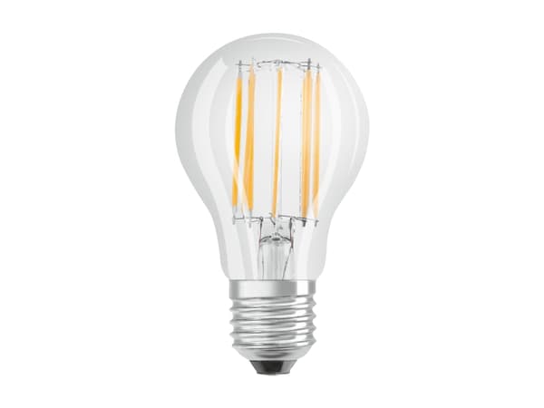 OSRAM Retrofit CLASSIC A - LED-glödlampa med filament - form: A60 - klar finish - E27 - 10 W (motsvarande 100 W) - klass D - varmt vitt ljus - 2700 K