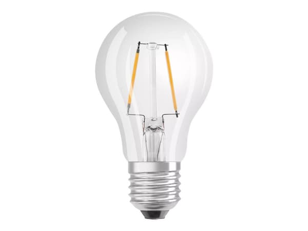 OSRAM LED STAR - LED hehkulamppu - muoto: A60 - kirkas viimeistely - E27 - 2,5 W (vastaa 25 W) - luokka F - lämmin valkoinen valo - 2700 K