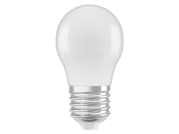 OSRAM LED STAR Classic P - LED-glödlampa - form: P45 - glaserad finish - E27 - 5.5 W (motsvarande 40 W) - klass F - varmt vitt ljus - 2700 K