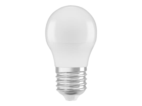 OSRAM LED STAR Classic P - LED-glödlampa - form: P45 - glaserad finish - E27 - 5.5 W (motsvarande 40 W) - klass F - varmt vitt ljus - 2700 K