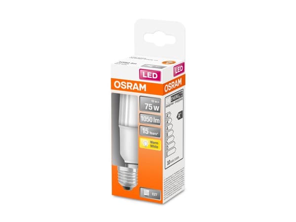Osram STAR, 9 W, 75 W, E27, 1050 lm, 15000 h, Lämmin valkoinen