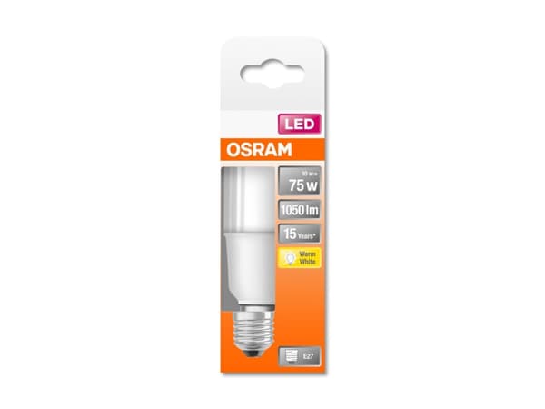 Osram STAR, 9 W, 75 W, E27, 1050 lm, 15000 h, Lämmin valkoinen